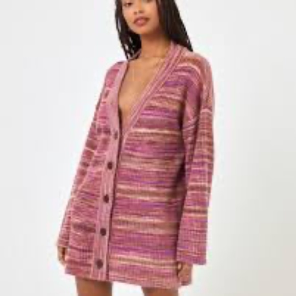 LSpace Sundown Space Dye Demi Cardigan M/L - Picture 1 of 3